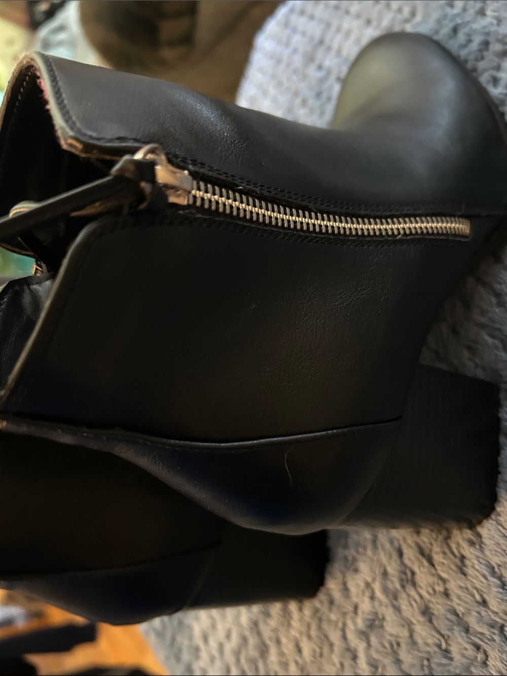 Call It Spring Black Side-Zip Block Heel Ankle Booties
